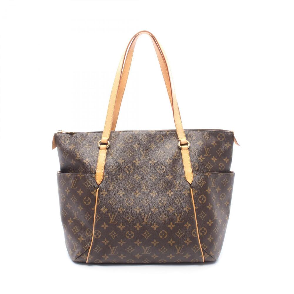 Louis Vuitton Totally Tote Bag Canvas Leather Monogram Brown